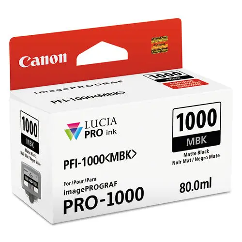 0545C002 (Pfi-1000) Lucia Pro Ink, 80 Ml, Matte Black 1
