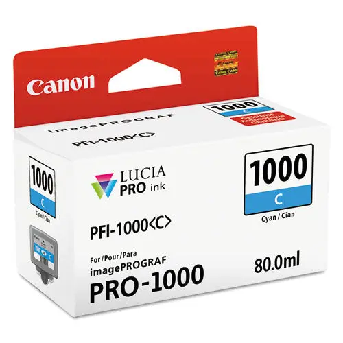 0547C002 (Pfi-1000) Lucia Pro Ink, 80 Ml, Cyan 1