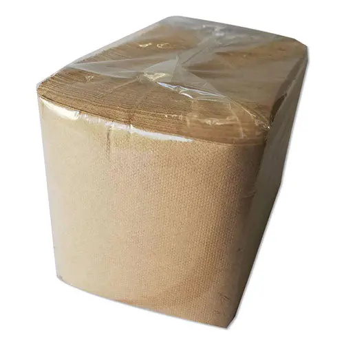 1-4-Fold Lunch Napkins, 1-Ply, 12 X 12, Kraft, 500-Pack, 12 Packs-Carton 1