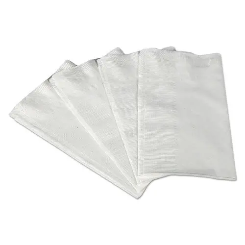 1-8-Fold Dinner Napkins, 2-Ply, 17 X 14 63-100, White, 250-Pack, 12 Packs-Carton 1