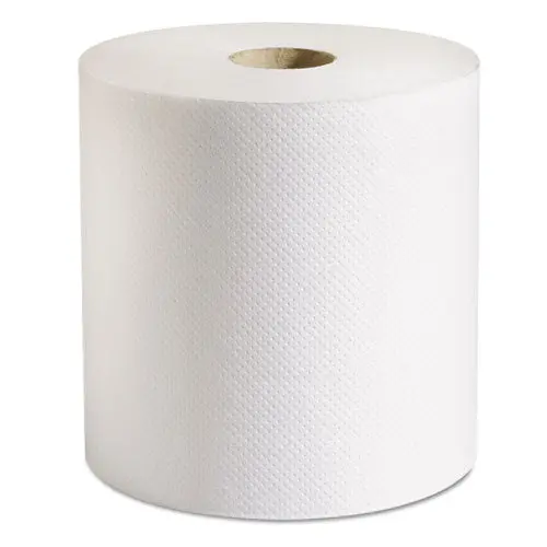100% Recycled Hardwound Roll Paper Towels, 7 7-8 X 800 Ft, White, 6 Rolls-Ct 1