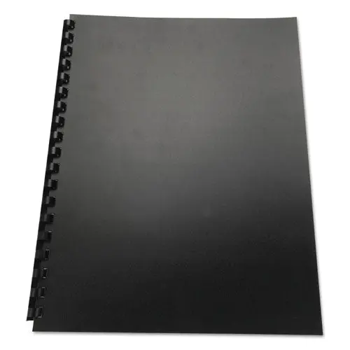 100% Recycled Poly Binding Cover, 11 X 8 1-2, Black, 25-Pack 1