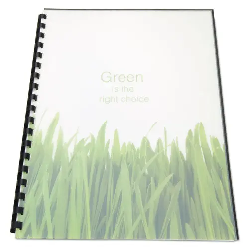 100% Recycled Poly Binding Cover, 11 X 8 1-2, Frost, 25-Pack 1