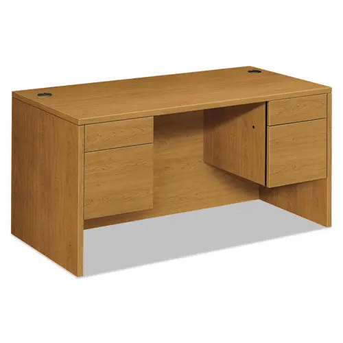 10500 Series 3-4 Height Double Pedestal Desk, 60W X 30D X 29.5H, Harvest 1