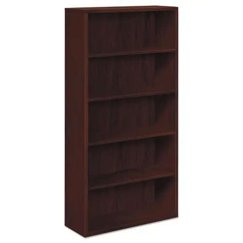 10500 Series Laminate Bookcase, Five-Shelf, 36W X 13-1-8D X 71H, Mahogany 1