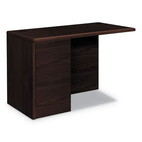 10700 Series Full Left Pedestal Return, 48W X 24D X 29 1-2H, Mahogany 1