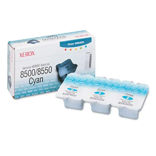 108R00669 Solid Ink Stick, 1033 Page-Yield, Cyan, 3-Box 1