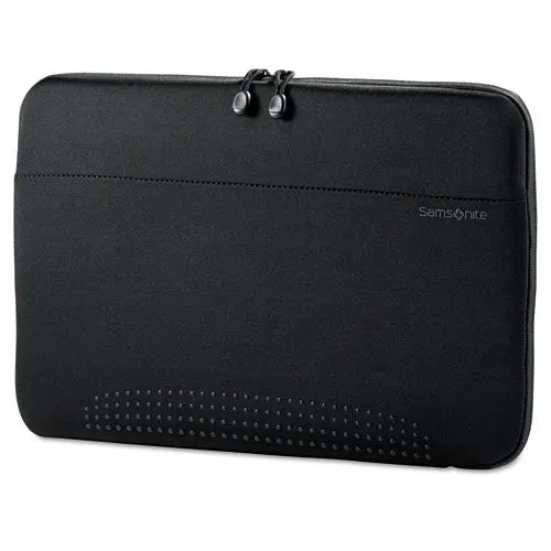 15.6" Aramon Laptop Sleeve, Neoprene, 15-3-4 X 1 X 10-1-2, Black 1