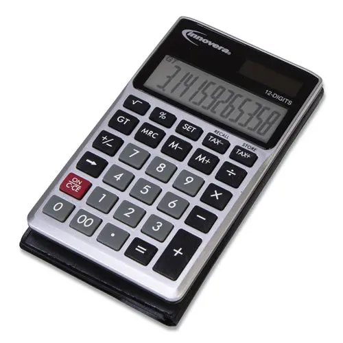 15922 Pocket Calculator, Dual Power, 12-Digit Lcd Display 1