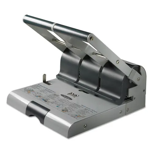 160-Sheet Antimicrobial Protected Adjustable Punch, 9-32" Holes, Putty-Gray 1