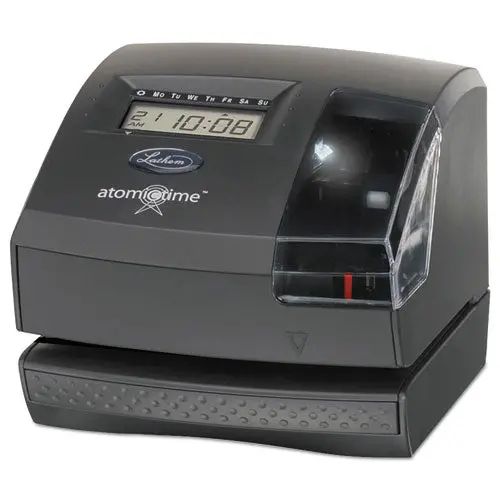 1600E Wireless Atomic Time Recorder With Tru-Align Feature, Dark Gray 1