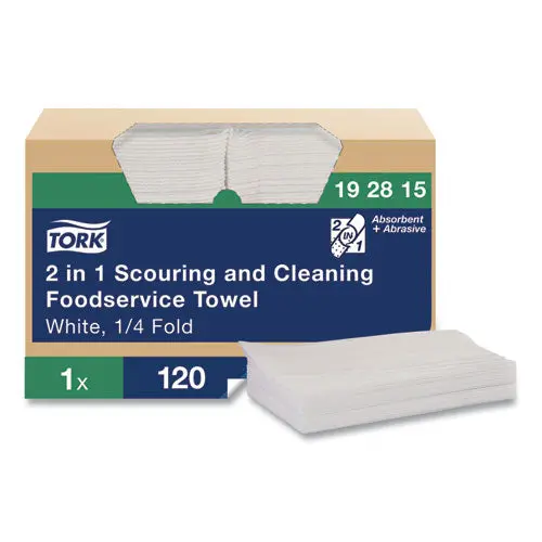 2 In 1 Wiper, 1-Ply, 13" X 21", White, 120/Carton 1