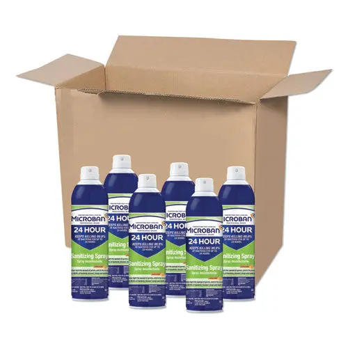 24-Hour Disinfectant Sanitizing Spray, Citrus, 15 Oz, 6-Carton 1