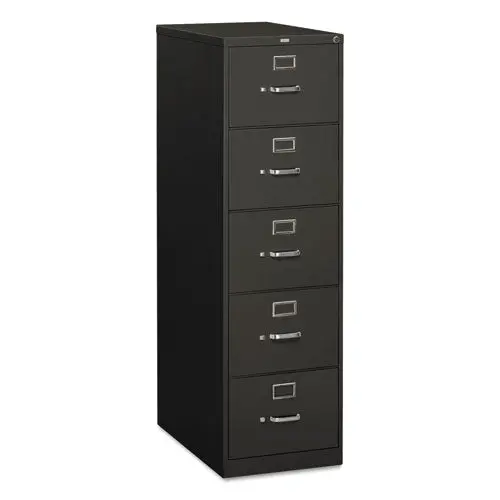 310 Series Five-Drawer Full-Suspension File, Legal, 18.25W X 26.5D X 60H, Charcoal 1