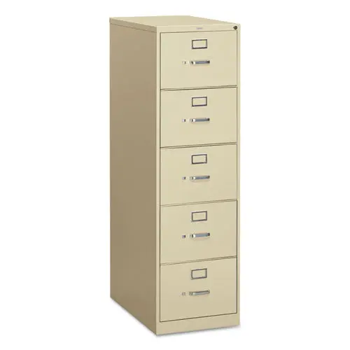 310 Series Five-Drawer Full-Suspension File, Legal, 18.25W X 26.5D X 60H, Putty 1