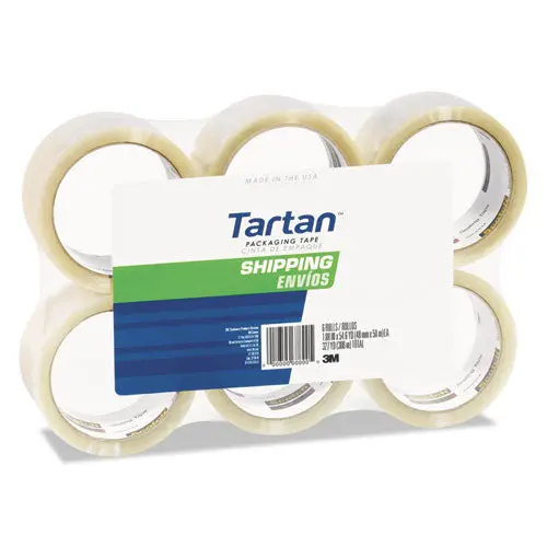 3710 Packaging Tape, 3" Core, 1.88" X 54.6 Yds, Clear, 6-Pack 1