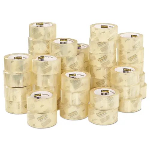 3750 Commercial Grade Packaging Tape, 3" Core, 1.88" X 54.6 Yds, Clear, 48-Pack 1