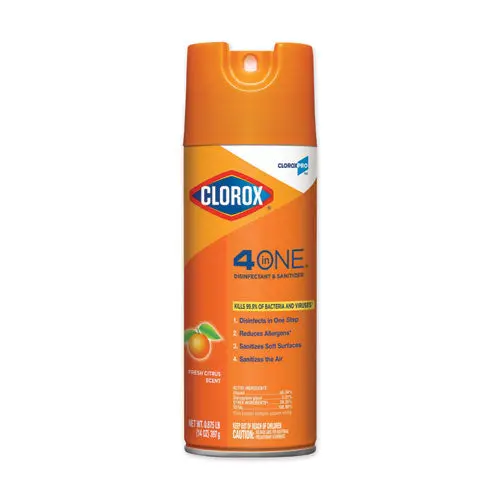 4-In-One Disinfectant And Sanitizer, Citrus, 14 Oz Aerosol Spray 1