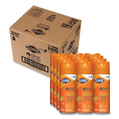 4-In-One Disinfectant And Sanitizer, Citrus, 14 Oz Aerosol Spray, 12-Carton 1
