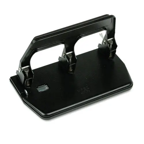 40-Sheet Heavy-Duty Three-Hole Punch, 9-32" Holes, Gel Pad Handle, Black 1