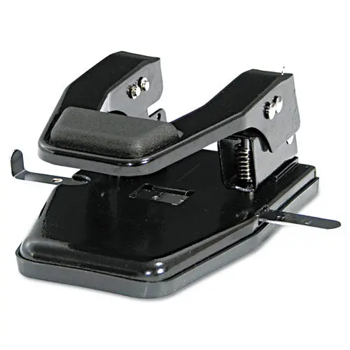 40-Sheet Heavy-Duty Two-Hole Punch, 9-32" Holes, Padded Handle, Black 1