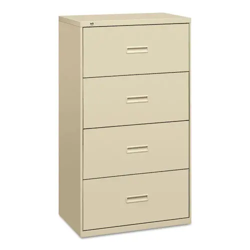 400 Series Four-Drawer Lateral File, 30W X 18D X 52.5H, Putty 1