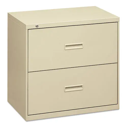 400 Series Two-Drawer Lateral File, 30W X 18D X 28H, Putty 1