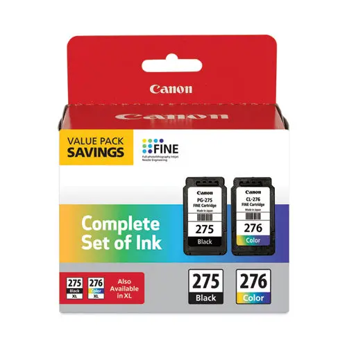 4988C005 (Pgi-275; Cli-276) Multipack Ink, Black-Cyan-Magenta-Yellow 1