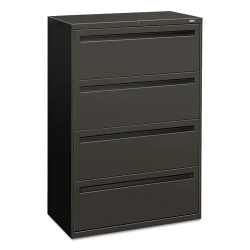 700 Series Four-Drawer Lateral File, 36W X 18D X 52.5H, Charcoal 1