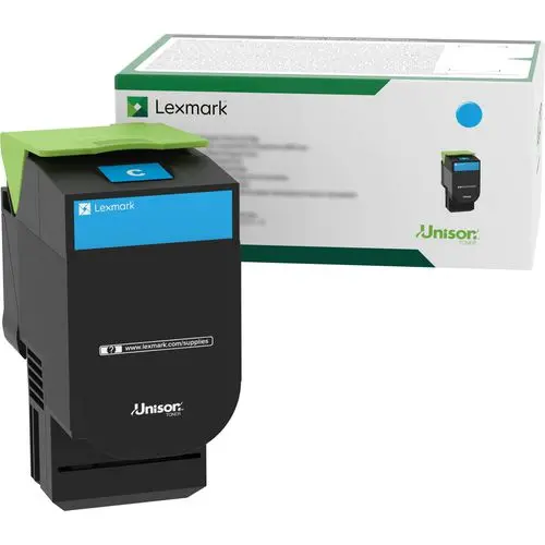 70C00cg Return Program Toner, 1,000 Page-Yield, Cyan 1