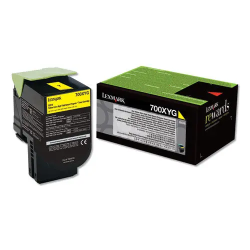 70C0xyg (700Xyg) Return Program Extra High-Yield Toner, Yellow, Taa Compliant 1
