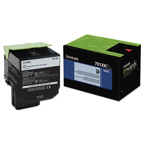 70C1xk0 Return Program Extra High-Yield Toner, 8000 Page-Yield, Black 1