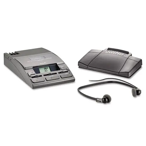 720-T Desktop Analog Mini Cassette Transcriber Dictation System W-Foot Control 1