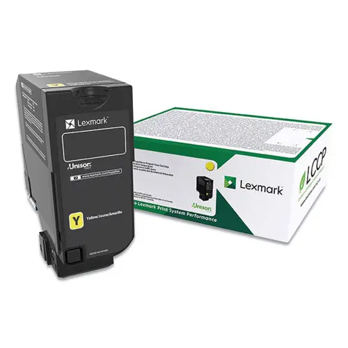 74C00yg Return Program Toner Cartridge, 3,000 Page-Yield, Yellow 1