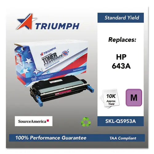 751000Nsh0286 Remanufactured Q5953a (643A) Toner, 10000 Page-Yield, Magenta 1