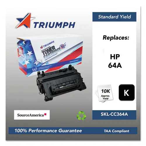 751000Nsh0964 Remanufactured Cc364a (64A) Toner, 10000 Page-Yield, Black 1