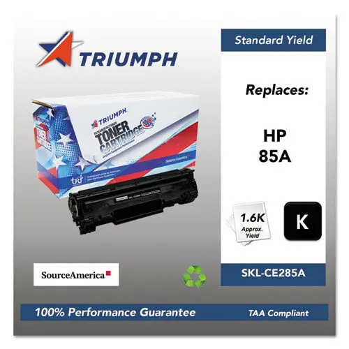751000Nsh1100 Remanufactured Ce285a (85A) Toner, 1600 Page-Yield, Black 1