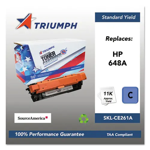 751000Nsh1115 Remanufactured Ce261a (648A) Toner, 11000 Page-Yield, Cyan 1