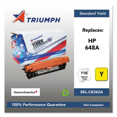751000Nsh1116 Remanufactured Ce262a (648A) Toner, 11000 Page-Yield, Yellow 1