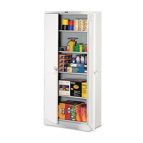 78" High Deluxe Cabinet, 36W X 18D X 78H, Light Gray 1