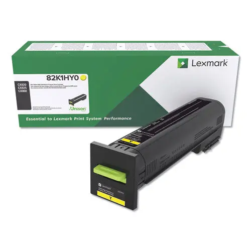 82K1hy0 (Cx82x-Cx860) Return Program High-Yield Toner, Yellow 1