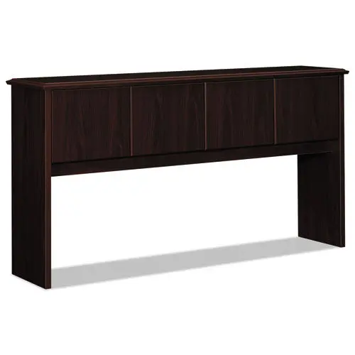 94000 Series Stack-On Storage Hutch With 4 Doors, 70W X 16.13D X 37H, Mahogany 1