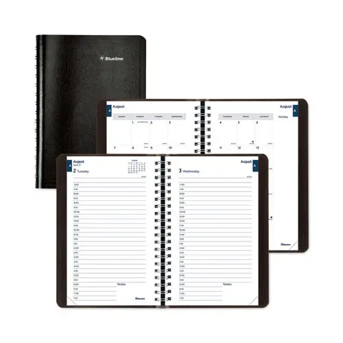 Academic Daily-Monthly Planner, 8 X 5, Black Cover, 12-Month (Aug To July): 2022 To 2023 1