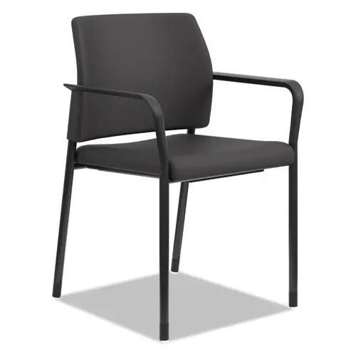 Accommodate Series Guest Chair With Fixed Arms, 23.25" X 22.25" X 32", Black, 2-Carton 1