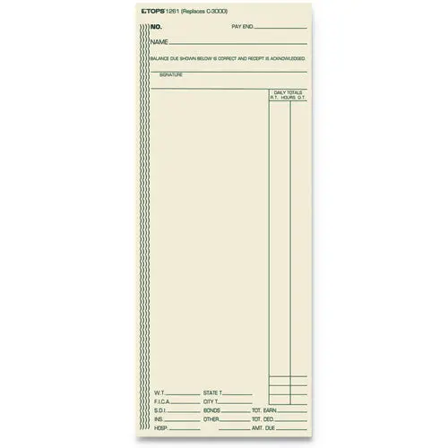 Acroprint-Amano-Cincinnati-Lathem Time Card, Weekly, 3 3-8 X 8 1-4, 500-Box 1
