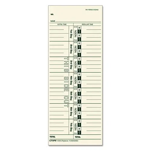 Acroprint-Cincinnati-Lathem-Simplex-Stromberg Time Card 3 1-2 X 9, 500-Box 1