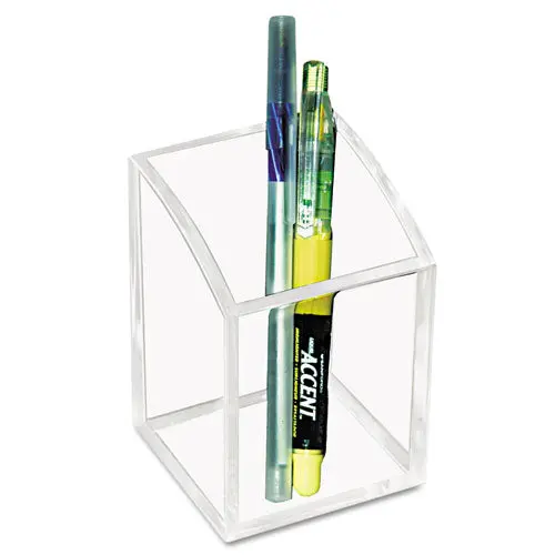 Acrylic Pencil Cup, 2 3-4 X 2 3-4 X 4, Clear 1