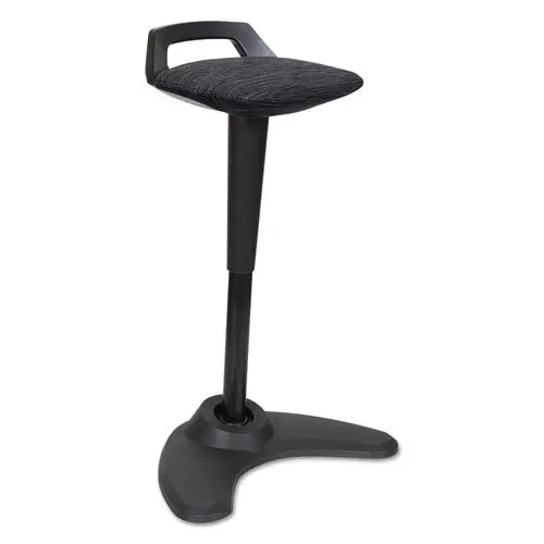 Adaptivergo Sit To Stand Perch Stool, Black Seat-Black Back, Black Base 1