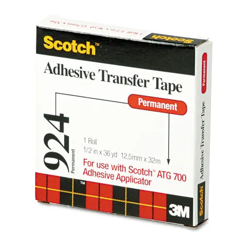 Adhesive Transfer Tape, 1-2" Wide X 36Yds 1