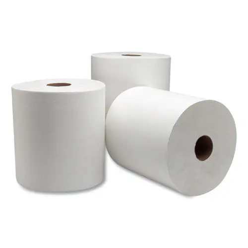 Advanced Hardwound Roll Towel, 7.88" X 1000 Ft, White, 6 Rolls-Carton 1